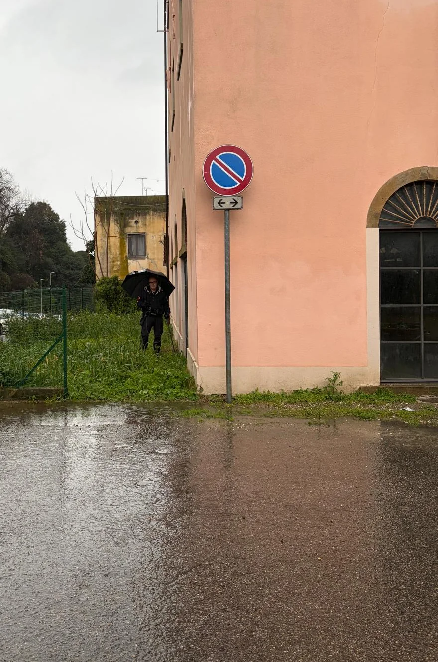Area esterna in cui è stata localizzata la perdita a Bibbona